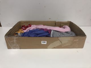 BOX OF ASSORTED KIDS CLOTHING (ASSORTED SIZES)