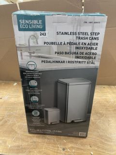SENSIBLE ECO LIVING STAINLESS STEP TRASH CAN