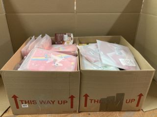 2 X BOX OF ASSORTED ITEMS INC BUSY TODDLER MAT