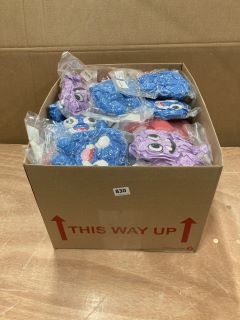 BOX OF ASSORTED TOYS INC MONSTER TOYS