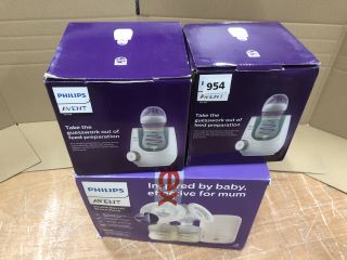 3 X PHILLIPS ITEMS INC DOUBLE ELECTRIC BREAST PUMP