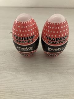 2 X TRAINING MASTER LOVE TOY GIANT EGG ADULT TOY (18+ ID REQUIRED)