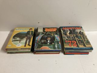 QTY OF ASSORTED BOOKS INC THE SCOUTS PATHFINDER ANNUAL
