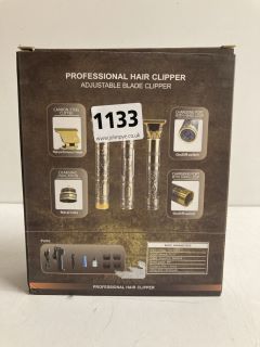 PROFESSIONAL HAIR CLIPPER WITH ADJUSTABLE BLADE