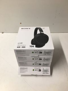 4 X SONY NOISE CANCELLING HEADSETS - MODEL WH-CH720N