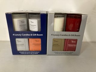 2 X SETS OF TORC LUXURY CANDLES