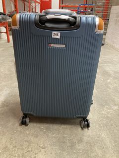 SWISS MILITARY WHEELED TRAVEL SUITCASE IN NAVY