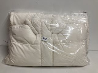 HOODED LONGLINE PUFFER COAT OFF WHITE SIZE 12