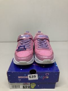PAIR OF SKECHERS HEART LIGHTS CHILDRENS TRAINERS MULTI SIZE 11 YOUNGER