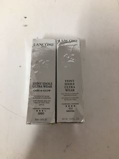2 X ASSORTED LANCOME PARIS PRODUCTS TO INCLUDE 24H HEALTHY GLOW SKINCARE FOUNDATION