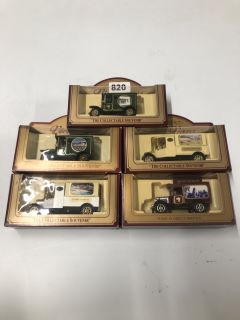 5 X ASSORTED VIEW VANS COLLECTABLE SOUVENIRS METAL CARS