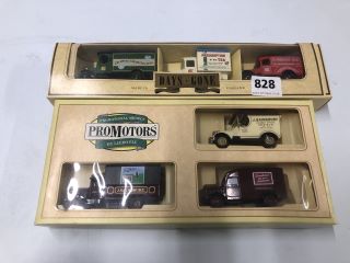 2 X SETS OF VINTAGE COLLECTABLE METAL CARS TO INCLUDE DAYS GONE 3 PIECE SET WITH CRUMPSALL CREAM CRACKERS