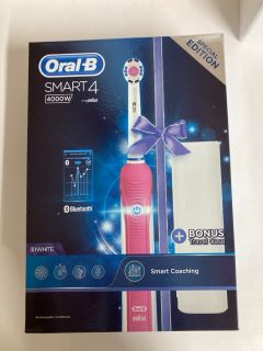 ORAL B SMART 4 ELECTRIC TOOTHBRUSH
