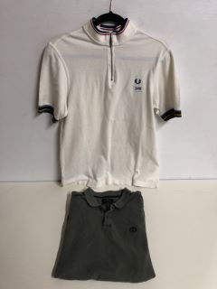 2 X MIXED CLOTHING ITEMS INC FRED PERRY MENS TOP (SIZE M)