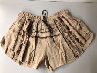 UNDERTOW EMBROIDERED SHORTS LIGHT SAND SIZE: L (RRP: $128.00)