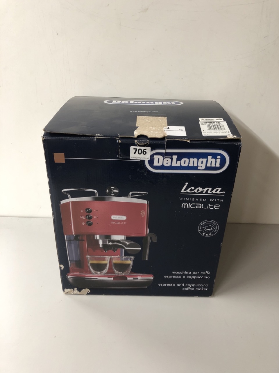 John Pye Auctions DELONGHI COFFEE MACHINE MODEL
