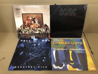 4 X ASSORTED VINYL RECORDS INC AC-DC