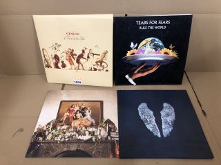 4 X ASSORTED VINYL RECORDS INC TEARS FOR FEARS RULE THE WORLD