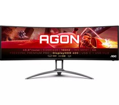 AOC AG493UCX2 ULTRA-WIDE QUAD HD 49" CURVED VA LCD GAMING MONITOR GAMING ACCESSORY (ORIGINAL RRP - £899.99) IN BLACK. (WITH BOX) [JPTC64553] (COLLECTION OR OPTIONAL DELIVERY)