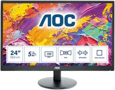 AOC M2470SWH 24 INCH FHD MONITOR. (WITH BOX) [JPTC63386] (COLLECTION OR OPTIONAL DELIVERY)