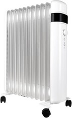 TCP SMART OIL RADIATOR 2500W HOME ACCESSORY (ORIGINAL RRP - £100.00) IN WHITE. (WITH BOX) [JPTC64586] (COLLECTION OR OPTIONAL DELIVERY)