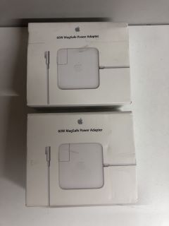 2 X APPLE 60W MAGSAFE POWER ADAPTERS