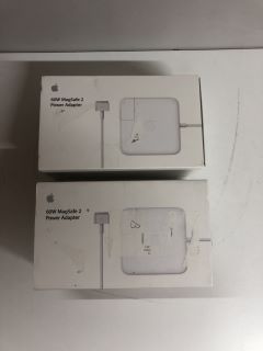 2 X APPLE 60W MAGSAFE 2 POWER ADAPTERS