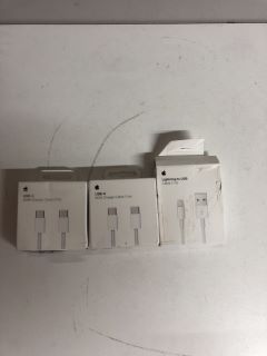3 X APPLE ITEMS INC CHARGE CABLE