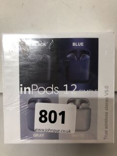 INPODS 12 TRUE WIRELESS STEREO V5.0 EARBUDS (SEALED)