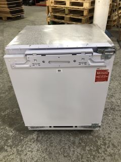 HOOVER INTEGRATED UNDERCOUNTER FREEZER MODEL: HBFUP 140 NKE/1