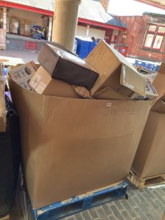 PALLET OF ASSORTED ITEMS INC DIMPLEX ELECTRIC STOVE