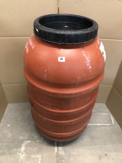 LARGE RED 220L WATER BUCKET