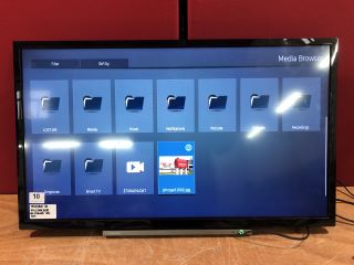 TOSHIBA 32" SMART HDR LED TV MODEL 32LL3A63DB (NO STAND,WITH REMOTE,SCRATCH ON CASE,SCRATCH ON SCREEN,FAULTY SENSOR,WITH BOX)