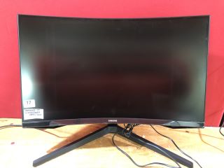 SAMSUNG 27" MONITOR MODEL S27AG550EP (WITH STAND,WITH POWER SUPPLY,SCREEN FAULT,WITH BOX)