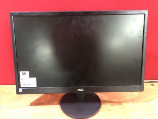 AOC 22" MONITOR MODEL E227OS (WITH STAND, NO POWER SUPPLY, SCREEN FAULT, SCRATCH ON SCREEN, NO BOX)