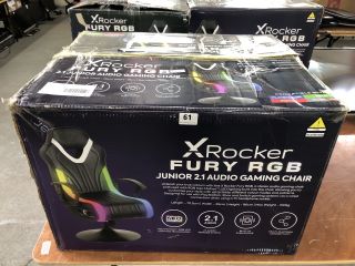 XROCKER FURY RGB 2.1 AUDIO GAMING CHAIR