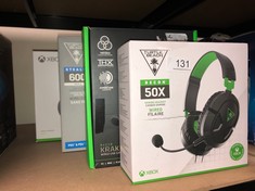 QTY OF ITEMS TO INCLUDE TURTLE BEACH RECON 50X XBOX, PS5, PS4, PC HEADSET - BLACK 450/6696: LOCATION - A