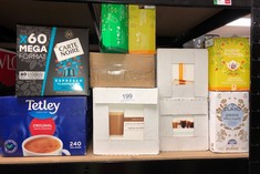 QTY OF ITEMS TO INCLUDE TETLEY TEA BAGS 240'S (01/26) - SOME ITEMS MAY BE PAST BEST BEFORE: LOCATION - A