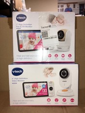 VTECH VM919HD BABY MONITOR WITH CAMERA, 360° PAN AND TILT,VIDEO BABY MONITOR WITH 7" 720P HD DISPLAY, 110° WIDE-ANGLE VIEW, HD NIGHT VISION, 1000 FT LONG RANGE, UP TO 7-HR VIDEO STREAMING BATTERY: LO