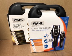 WAHL COMPLETE GROOM DOG CLIPPER & TRIMMER KIT, CLIPPERS FOR DOGS, FULL COAT GROOMING, LOW NOISE CORDED PET CLIPPERS, PET TRIMMERS, GROOM PETS AT HOME: LOCATION - A