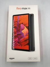 FIRE MAX 11 TABLET, OUR MOST POWERFUL TABLET YET, VIVID 11" DISPLAY, OCTA-CORE PROCESSOR, 4 GB RAM, 14-HR BATTERY LIFE, 64 GB, GREY, WITH ADS. - SEALED: LOCATION - A10
