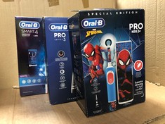 QTY OF ITEMS TO INCLUDE ORAL B SMART 4 400W ELECTRIC TOOTHBRUSH: LOCATION - C