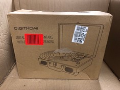 DIGITNOW DIGITAL CONVERSION TURNTABLE WITH BUILT IN STEREO SPEAKERS: LOCATION - E