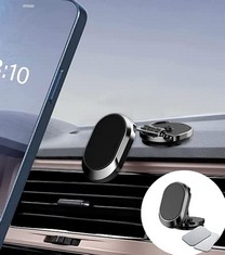 45 X MAGNETIC PHONE HOLDER FOR CAR,ALLOY FOLDING MAGNETIC PHONE MOUNT,360° ROTATION CAR PHONE HOLDER FOR DASHBOARD FOLDING BRACKET UNIVERSAL FOR ALL SMARTPHONES (SILVER) - TOTAL RRP £412: LOCATION -