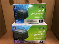 BLAGDON POND OXYGENATOR 3600, 20 OUTLET AIR PUMP FOR PONDS UP TO 22,500 LITRES (KOI PONDS UP TO 11,000 LITRES), SUITABLE FOR AERATION AND OXYGENATION IN HYDROPONIC AND AQUAPONIC SYSTEMS, GREEN: LOCAT