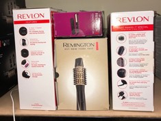 QTY OF ITEMS TO INCLUDE REVLON SALON ONE-STEP HAIR DRYER AND VOLUMIZER MID TO SHORT HAIR (ONE-STEP, 2-IN-1 STYLING TOOL, IONIC AND CERAMIC TECHNOLOGY, SMALLER OVAL DESIGN, MULTIPLE HEAT SETTINGS) RVD