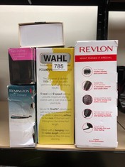 QTY OF ITEMS TO INCLUDE REVLON SALON ONE-STEP HAIR DRYER AND VOLUMIZER FOR MID TO LONG HAIR (ONE-STEP, 2-IN-1 STYLING TOOL, IONIC AND CERAMIC TECHNOLOGY, UNIQUE OVAL DESIGN) RVDR5222: LOCATION - BACK