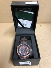 GAMAGES OF LONDON LIMITED EDITION HAND ASSEMBLED TARGET RACER AUTOMATIC BROWN £710 SKU:GA1572:: LOCATION - B RACK