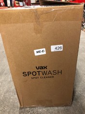 VAX SPOT WASH SPOT CLEANER: LOCATION - B RACK