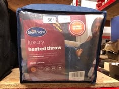 QTY OF THROWS TO INCLUDE SILENTNIGHT LUXURY HEATED THROW: LOCATION - C RACK